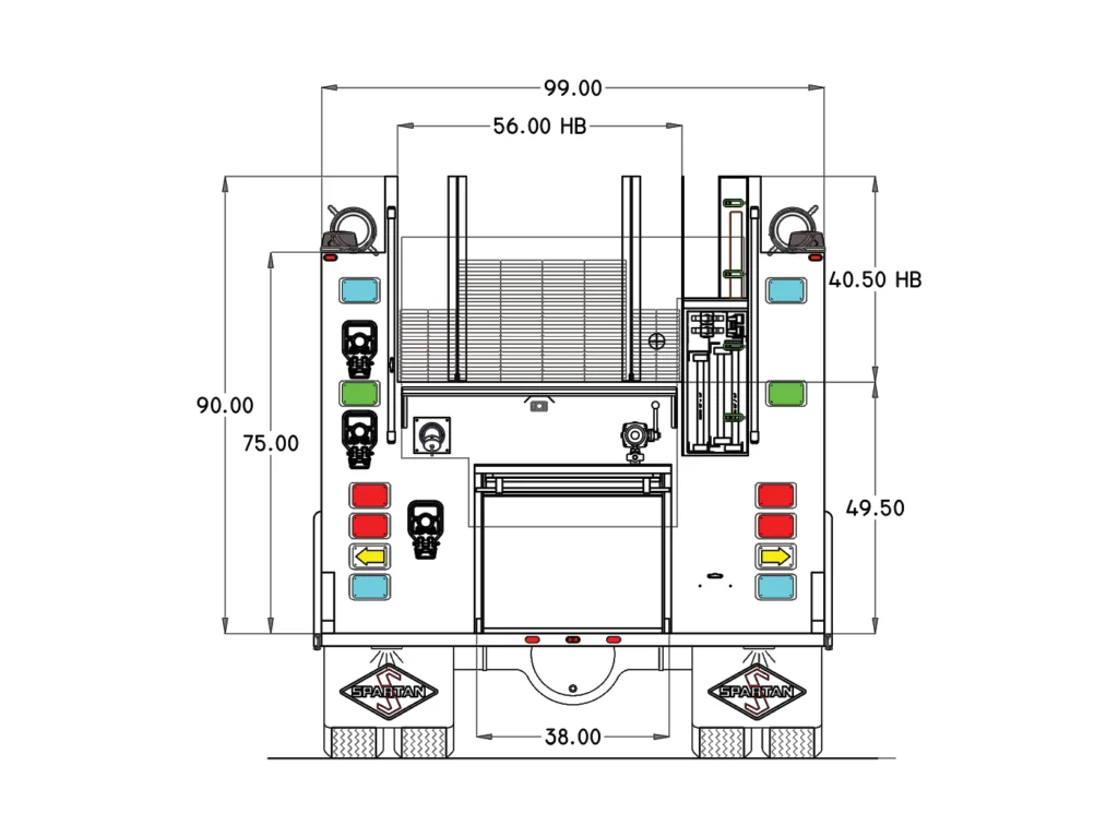 Spartan FC-94 Pumper Drawing