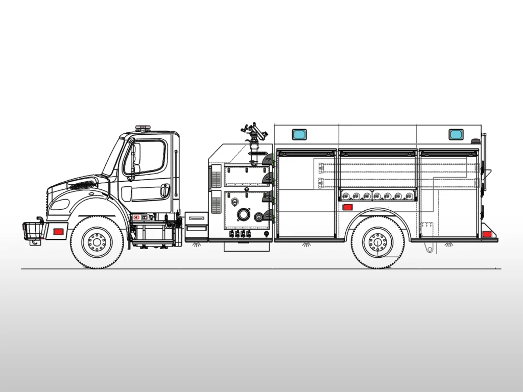 Spartan Commercial Top Mount Pumper